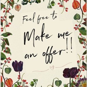 Make me a reasonable offer and I’ll work with you! Same with bundles ❤️ Thanks!